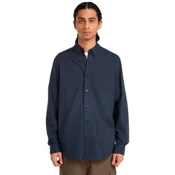 Chemise à Manches Longues Solid Poplin Dark Sapphire M