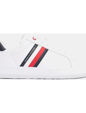 Zapatillas de hombre blancas estilo casco con branding - Tommy Hilfiger - FashionsVida