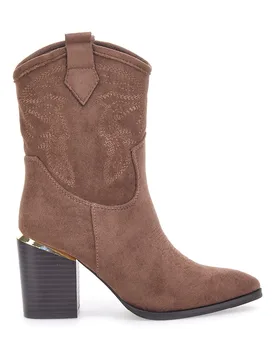 Stivaletti Texani Marroni 23056 37 - MON DIEU - FashionsVida