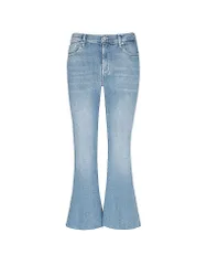Jeans Flared Fit CROPPED DOJO blau 31 Damen