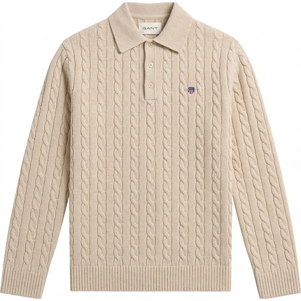 Jersey de hombre con cuello redondo con logo - Gant - FashionsVida