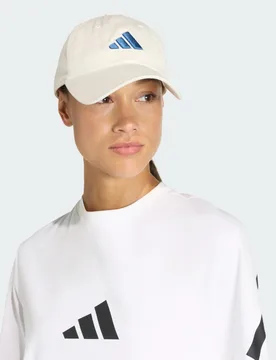 CAPPELLINO DAD CAP LOGO TONO SU TONO Donna (S/M) Off White / Dusky Petrol - Adidas - FashionsVida
