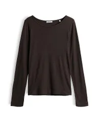 Langarmshirt SMALLO braun 36 Damen