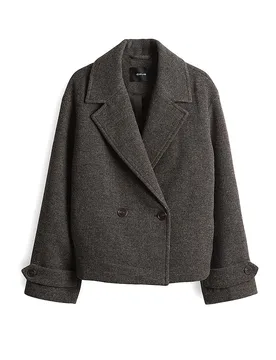 Chaqueta de lana HALLYN gris 34 - Opus - FashionsVida