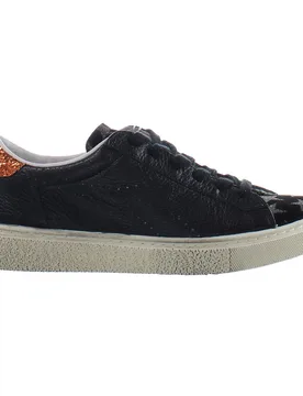 Montecarlo H Pieno Fiore Dirty Womens Black Trainers Leather - Size Uk 4 - Diadora - FashionsVida