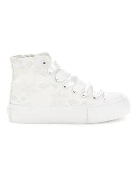 Sneakers Alte Bianche con Pizzo 155561 34 - GRAZIE GIRL - FashionsVida