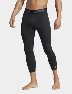 Mens Techfit Compression Training 3/4 Tights - Nero, nero nero Uomo taglia XL - Adidas - FashionsVida