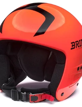 Casque Junior Vulcano Fis 6.8 Shiny Orange Fluo / Black XS unisex - Briko - FashionsVida
