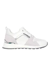 Sneakers bianche e grigie con Memory Foam Runway Posh Gal 41