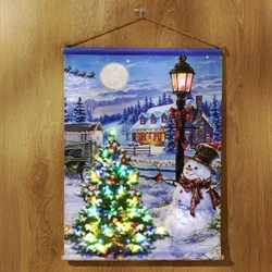 Eldo LED-Wandbehang "Schneemann"