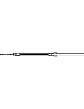 M66 Universal Rotary Steering Cable 5.5 M Black / Silver One Size unisex - Uflex - FashionsVida