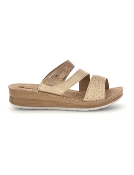 Ciabatte Sabbia con sottopiede in pelle 62 FC 35 - Inblu - FashionsVida