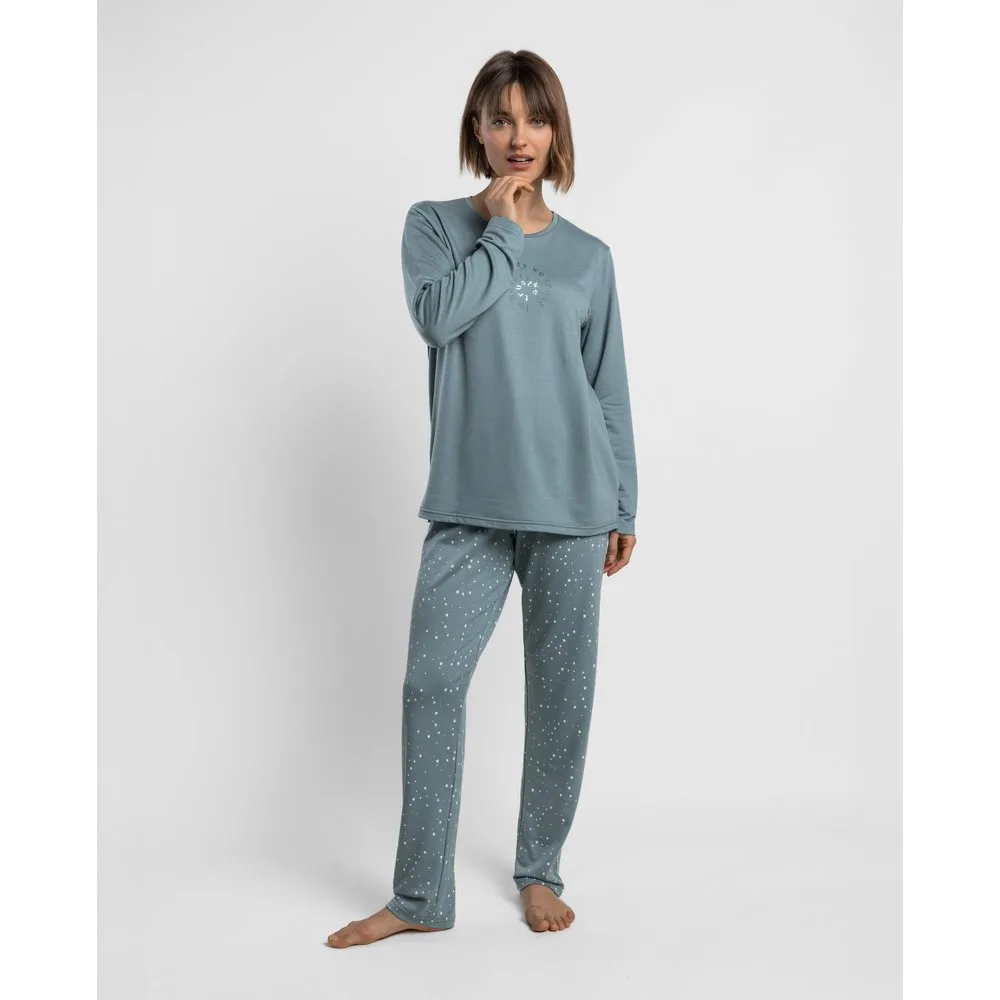 Pijama largo de mujer de punto viscosa - Admas - FashionsVida