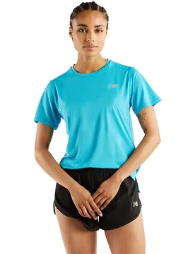 Maglietta A Maniche Corte Sport Essential Blue M - New Balance - FashionsVida
