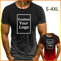 Summer Fashion Men Printed T Shirt Personality Slim Fit Cool Printed T - Shirt Round Neck Casual Short Sleeves