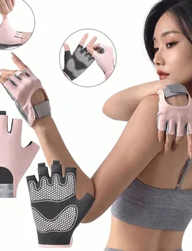 Par de guantes de fitness unisex - Guantes de entrenamiento ligeros, transpirables y antideslizantes, adecuados para levantamiento de pesas, boxeo, ej - Shein - FashionsVida