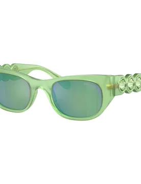 Occhiali da sole, Forma ovale, SK6022, Verdi OS - Swarovski - FashionsVida