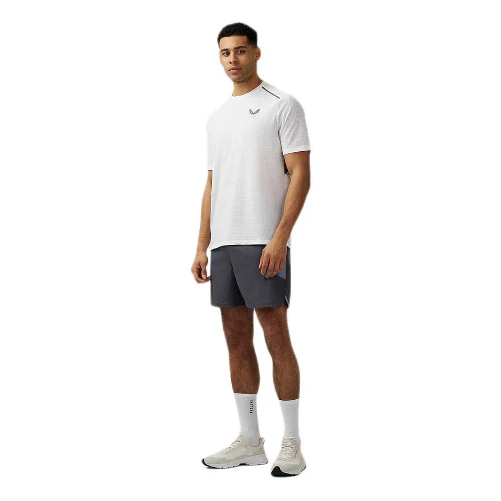 T-shirt à Manches Courtes Apex Aeromesh White / Blue XL - Castore - FashionsVida
