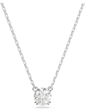 Pendente Stilla, Taglio Round, Bianco, Placcato rodio OS - Swarovski - FashionsVida