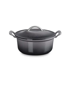 Bräter rund MODERN HERITAGE 26cm 4,6l Flint grau - Le Creuset - FashionsVida