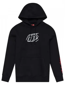 Troy Designs Felpa Con Cappuccio Badge Black - Lee - FashionsVida