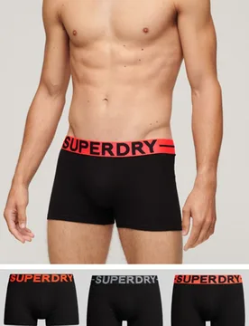 Superdry Herren Hipster aus Bio-baumwolle im 3er-Pack Schwarz - Größe: S - 39.99 - FashionsVida