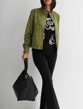 Women's Metallic Floral Knit Jumper in Black Size: Large - Black - Size: L - Anna Rose - FashionsVida