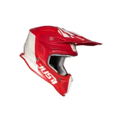 Casco Moto Cross Enduro J18 Mips Pulsar Rosso Bianco O taglia XS
