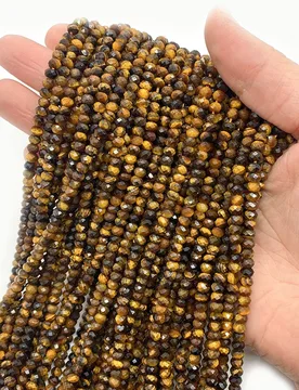 Mm Natural Stone Beads Faceted Round Tiger Eye Loose Beads for Jewelry Making Handmade DIY Bracelet Necklace Accessories - Aliexpress - FashionsVida