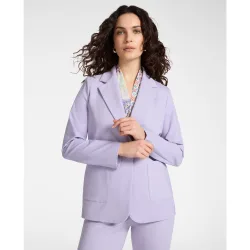 Blazer de mujer de un botón en punto milano ajuste entallado con cierre de un botón