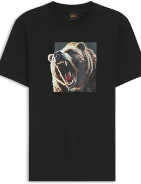 Mens Te Dobermann 10277382 01 In Black - Size Small - BOSS - FashionsVida