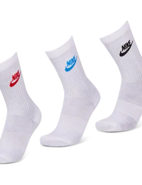 Everyday Essential Crew 3 Pack Unisex Socken - Rot - Größe 38 - 42 Red 38 - 42 - Nike - FashionsVida