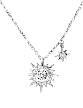 Withered S925 Pure Silver Sun Inspired Necklace With A Female Niche Design And Collarbone Chain Jewelry Necklace - Aliexpress - FashionsVida