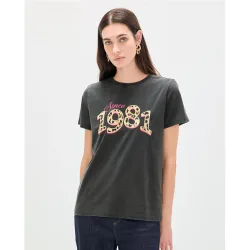 Camiseta de mujer 1981 leopardo