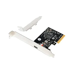 Carte D´extension Pci-e Emrick14b 2x Usb-c 3.2 Silver One Size unisex