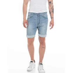 Bermuda vaquera de hombre slim fit cinco bolsillos