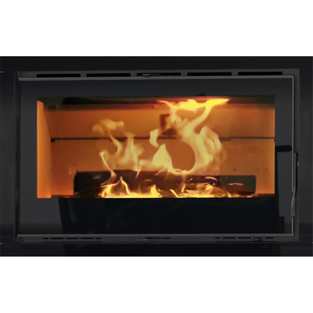Chimenea insertable de leña de 100 cm de ancho, con cuatro ventiadores I100 - Carbel - FashionsVida