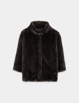 Jacke in Fell-Optik female - 40 / 40 - FashionsVida