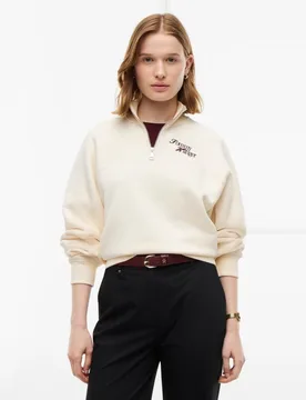 Sudadera de mujer con cuello mock - Tommy Hilfiger - FashionsVida