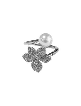 Womens 3r19s150cw-52 Ladies Ring Silver Sterling - Size L - Folli Follie - FashionsVida