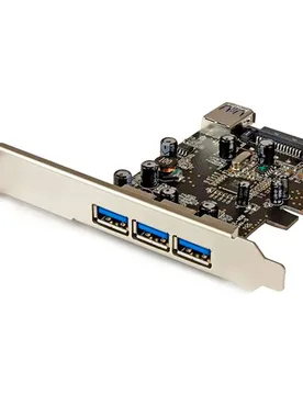 Carte Pcie Usb 3.0 4 Ports - 3+1 Black One Size unisex - StarTech - FashionsVida