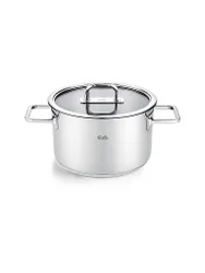 Kochtopf mit Glasdeckel VISEO PRO 20cm/3,6l Edelstahl silber