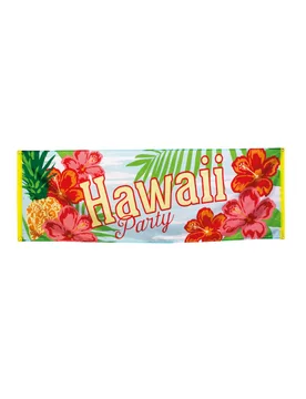 Banner Hawaii Party 74 x 220 cm - BOLAND BV - FashionsVida