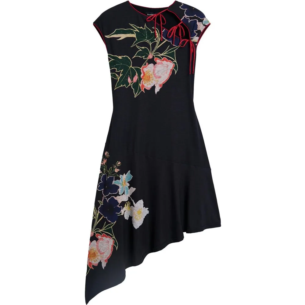 Vestido asimétrico oriental - Desigual - FashionsVida