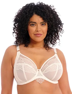 Womens 4550 Priya Plunge Bra - Ivory Polyamide - Size 36e - Elomi - FashionsVida