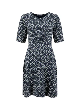 Weird Fish Cassandra Jersey Swing Dress Size 18 - sale all-sale sale womens women women all-womens women dresses - Midnight - FashionsVida