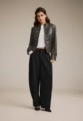 Elegante Barrel-Hose Schwarz 40