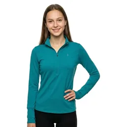 Qualifier Run 2.0 Half Zip Long Sleeve T-shirt Glacier Blue / Reflective M Women