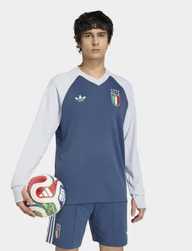 Mens Felpa Away Italia 26 da riscaldamento pre-partita - Blu, blu blu Uomo taglia XL - Adidas - FashionsVida