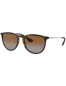 Lunettes de soleil lifestyle polarisants - Erika Classic Polished Light Havana Brown - Marron - Ray Ban - FashionsVida